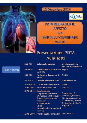 Presentazione del PDTA per la gestione del pazient