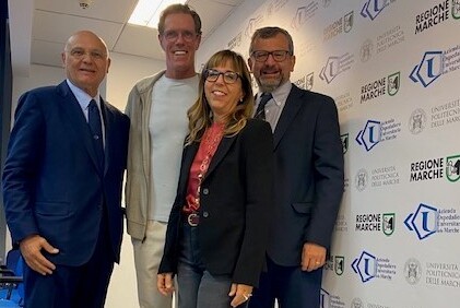 Mario Cipollini dimesso dalla Clinica di Cardiologia e Aritmologia dell'Azienda Ospedaliero-Universitaria delle Marche